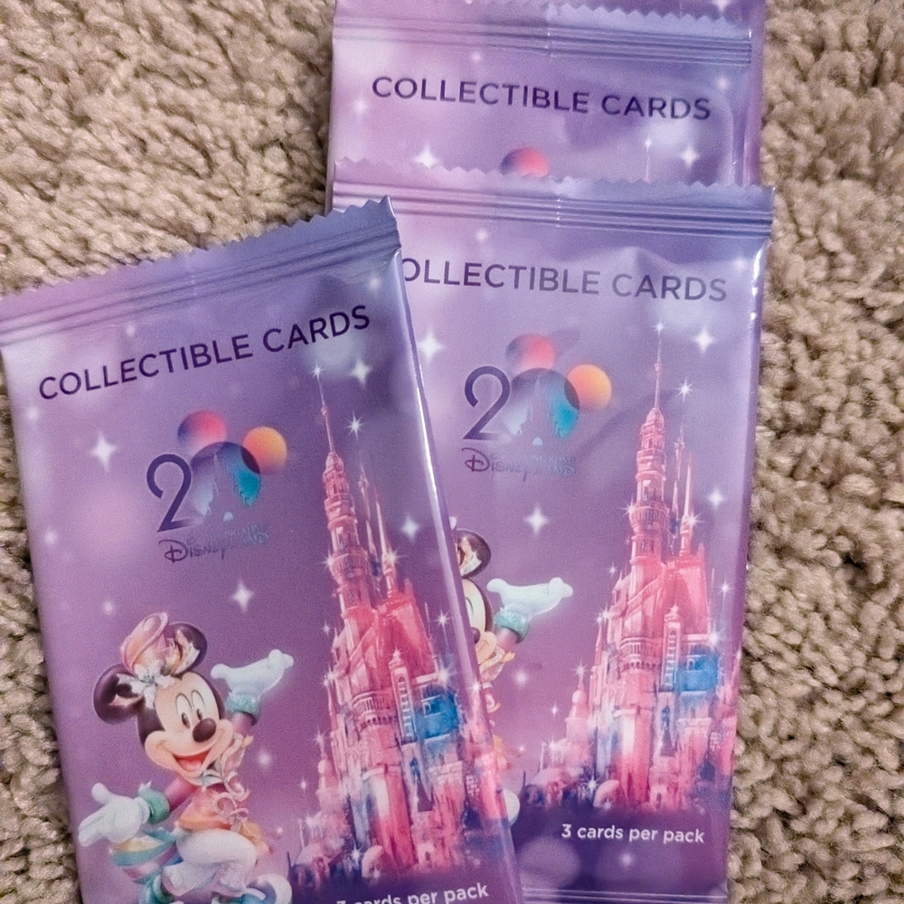 Exclusive Disney Hong Kong 20th Anniversary Trading Cards 3 sets